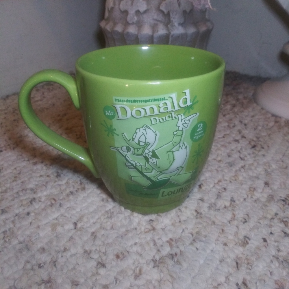Disney Store Green Singing Donald Duck Coffee Mug - Picture 5 of 9